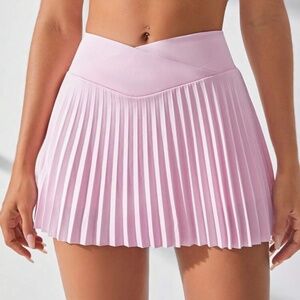 Light pink athletic skirt